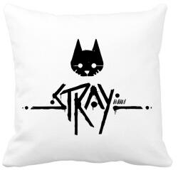 printfashion Stray black - Párnahuzat, Díszpárnahuzat - Fehér (7580107)