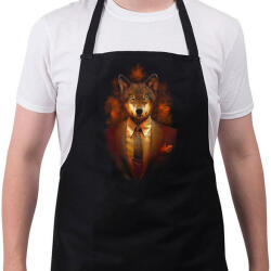 printfashion Mr. Howl - Kötény - Fekete (4918414)