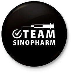 printfashion Sinopharm Team - Kitűző, hűtőmágnes - Fekete (4889691)