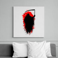 printfashion Kaszás - Vászonkép - Fehér (6619920)