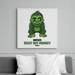 printfashion Beast Boy Monkey - Fortnite Season 6 - Vászonkép - Fehér (6638050)