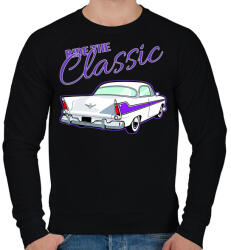 printfashion Classic car - Férfi pulóver - Fekete (4236568)