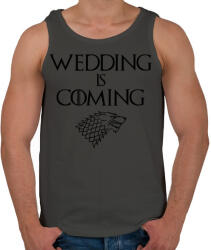 printfashion Wedding is coming - Férfi atléta - Sötétszürke (5461421)