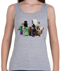 printfashion minecraft mobok - Női atléta - Sport szürke (14646725)