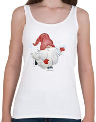 printfashion jégkorcsolyázó manó - Női atléta - Fehér (15111927)