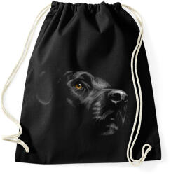 printfashion Labrador portré - Sportzsák, Tornazsák - Fekete (4898613)