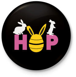 printfashion husvét3 - Kitűző, hűtőmágnes - Fekete (6582542)