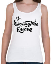 printfashion Quarantine Queen - Női atléta - Fehér (3588426)