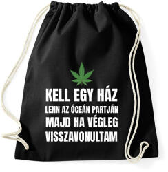 printfashion Kell egy ház lenn az óceán partján 2 - Sportzsák, Tornazsák - Fekete (10758476)