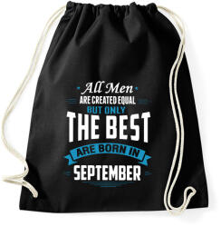 printfashion A legjobbak szeptemberben születnek - Sportzsák, Tornazsák - Fekete (348844)