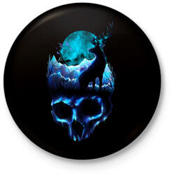 printfashion Erózió - Kitűző, hűtőmágnes - Fekete (3094244)