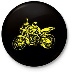 printfashion Yamaha mt - Kitűző, hűtőmágnes - Fekete (3104224)