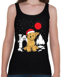 printfashion Yorkie karácsony - Női atléta - Fekete (1115091)