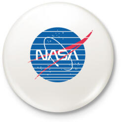 printfashion Nasa logo - Kitűző, hűtőmágnes - Fehér (4250888)