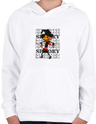 printfashion Spooky tökifej - Gyerek kapucnis pulóver - Fehér (14758087)