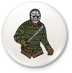 printfashion Jason - Kitűző, hűtőmágnes - Fehér (3074303)