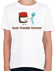 printfashion Legjobb Barátok Örökké - Gyerek póló - Fehér (961795)