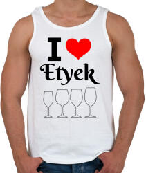 printfashion I love Etyek - Férfi atléta - Fehér (10733320)