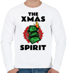 printfashion THE XMAS SPIRIT - Férfi pulóver - Fehér (9625083)