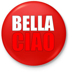 printfashion Bella ciao - Kitűző, hűtőmágnes - Piros (5531895)