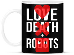 printfashion Love Death + Robots logo - Bögre - Fekete (7164347)