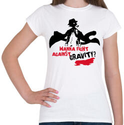printfashion Bungo Stray Dogs Wanna fight against gravity? - Női póló - Fehér (16544975)