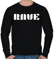 printfashion RAVE - Férfi pulóver - Fekete (11349263)