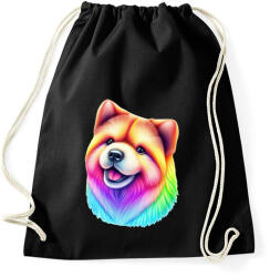 printfashion Színes pomerániai törpespicc - Sportzsák, Tornazsák - Fekete (13378784)