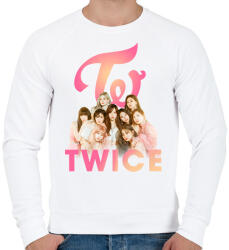 printfashion TWICE - Férfi pulóver - Fehér (16591436)
