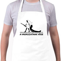 printfashion Leánybúcsú - A vadászatnak vége! - Kötény - Fehér (4911882)