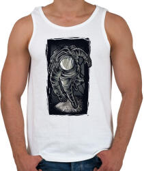 printfashion Asztronauta grafika - Férfi atléta - Fehér (4959894)