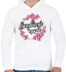 printfashion Lánybúcsú csapat - Férfi kapucnis pulóver - Fehér (13546452)