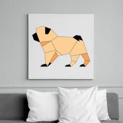 printfashion Mopsz - Vászonkép - Fehér (6625227)