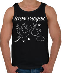 printfashion Úton vagyok - Férfi atléta - Fekete (5088717)