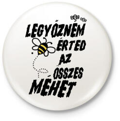 printfashion Legyőzném érted az összes méhet - páros minta - Kitűző, hűtőmágnes - Fehér (16815136)