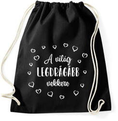 printfashion A világ legdrágább vekkere - Sportzsák, Tornazsák - Fekete (7276133)