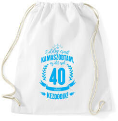 printfashion kamasz-40-cyan - Sportzsák, Tornazsák - Fehér (600208)