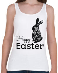 printfashion Happy Easter - Mintás nyúl - Női atléta - Fehér (6335486)
