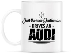 printfashion Just the real Gentleman - Audi - Bögre - Fehér (4452096)