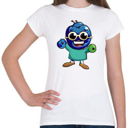 printfashion Napszemüveges áfonya - Női póló - Fehér (14080598)