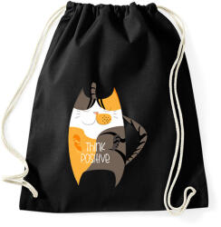 printfashion Think positive - Sportzsák, Tornazsák - Fekete (2354548)