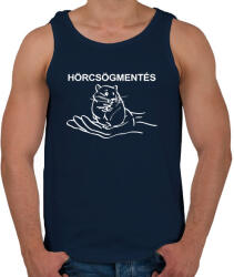 printfashion Hörcsögmentés - Férfi atléta - Sötétkék (13442914)