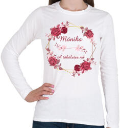 printfashion Mónika - Női hosszú ujjú póló - Fehér (2830554)