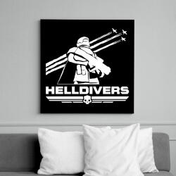 printfashion Helldivers - Vászonkép - Fekete (15992252)