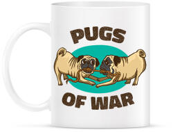 printfashion Mopsz csata - Bögre - Fehér (12040288)