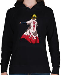 printfashion Naruto Minato - Női kapucnis pulóver - Fekete (16313948)