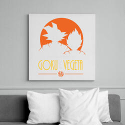 printfashion GOKU / VEGETA - Vászonkép - Fehér (6621603)
