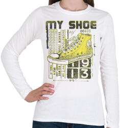 printfashion cipő - Női hosszú ujjú póló - Fehér (4645116)