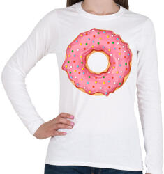 printfashion Fánk - Női hosszú ujjú póló - Fehér (15726062)