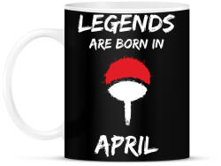 printfashion Naruto szülinap - Április - Bögre - Fekete (2700376)